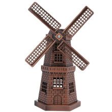 TMISHION Windmolen Decoratie, Retro Stijl Brons Rood Mini Handgemaakte Ornamenten voor Bar Restaurant