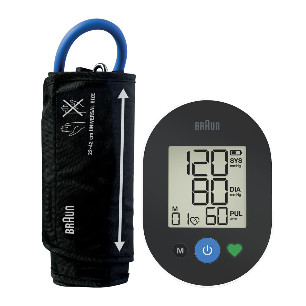 Braun Exactfit 2 Upper Arm Blood Pressure Monitor | Clinically Validated Accuracy | Colour-Coded Indicator| Universal Cuff | For Home Use | Bua4050