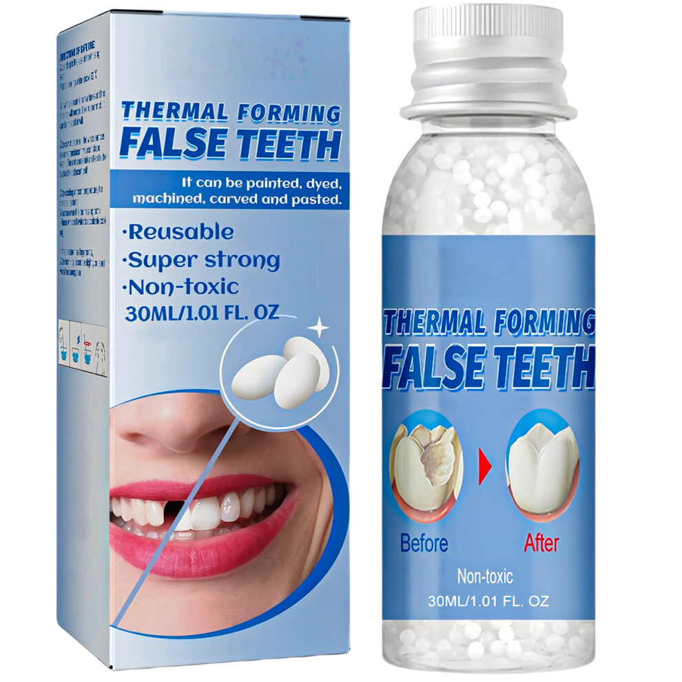 Aurabeen Temporary Tooth Filling Kit, Dental Repair Beads For Mending Gaps And Chipped Tooth, Moldable False Teeth Replacement, Moldable False Teeth Filling F