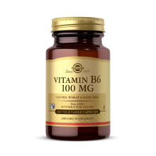 Solgar Vitamin B6 50 mg Tablets - Pack of 100 - Metabolism and Immune Support - Balanced Hormones and Red Blood Cell Formation - Vegan and Gluten Fre