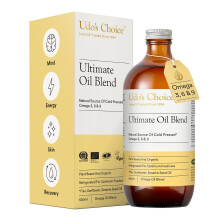 Omega 3 6 9 Oil – UDO’s Choice Ultimate Blend – Cold-Pressed Liquid Plant-Based Formula – Organic, Unprocessed, Vegan-Friendly – for Heart,