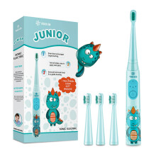 Vekkia Kids Rechargeable Electric Toothbrush for Ages 6-12, Electric Toothbrush Kids with Timer, 3 Modes, IPX7 Waterproof, 28000VPM Powerful & Gentle