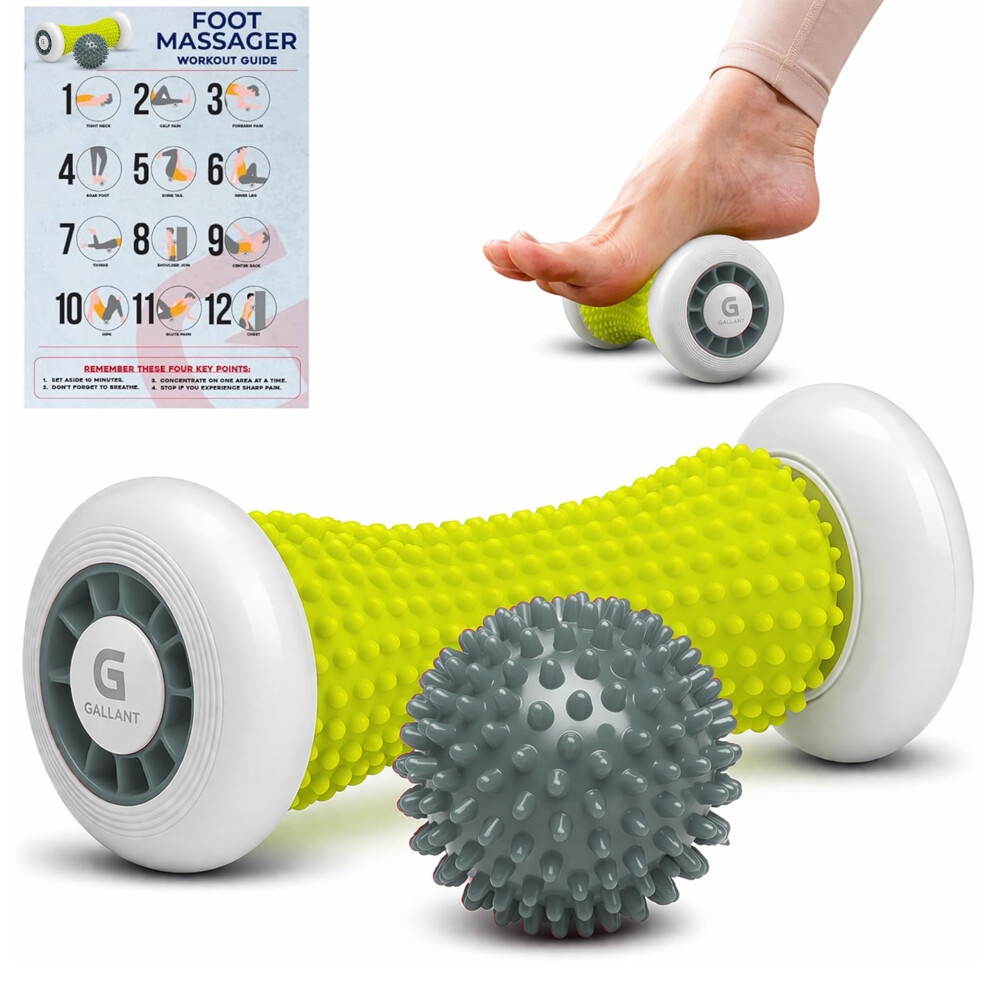 Gallant Foot Massager Roller For Plantar Fasciitis Â Foot Roller & Spiky Massage Ball Set, Plantar Fasciitis Support, Reflexology Foot Massage Rolle