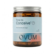 OVUM Time to Conceive Fertility Supplement with MicroActive CoQ10 and Methylfolate | Most Scientifically Advanced Supplement for Fertility | 30 Da