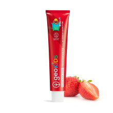 Georganics Kids & Baby Strawberry Toothpaste – 75ml – Natural Fluoride-Free with Hydroxyapatite – Vegan, SLS-Free, Plastic-Free – Safe from 6