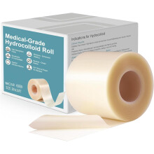 Rayyl Hydrocolloid Roll 5cm x 1.5M, 0.3mm Ultra-Thin Hydrocolloid Patches with Self-Adhesive, Waterproof Bandages for Blisters, Cuts & Minor Skin Irr