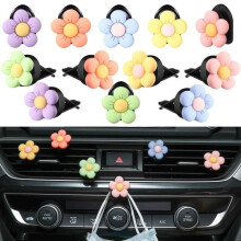 Set van 12 margrietvormige auto-luchtverfrissers - Auto-accessoires - Autodecoratieaccessoires