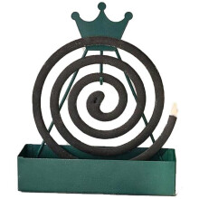 Houder voor muggenspiralen - Retro - Groen - Scandinavisch design - Met asopvangbakje