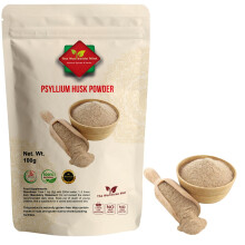 Psyllium Husk (100g/3.52oz) Easy Mixing Fiber Supplement, Finely Ground & Non-GMO Powder for Promoting Regularity