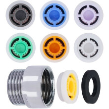 7-delige douchebespaarderset voor waterbesparing - KAKOO - Metalen connector - 6 verschillende debieten