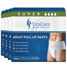 48 x Incontinence Pants Women and Men | Adult Diapers | Adult Nappies | Adult Incontinence Pull Up Pants | Soft-Stretch Waistband |