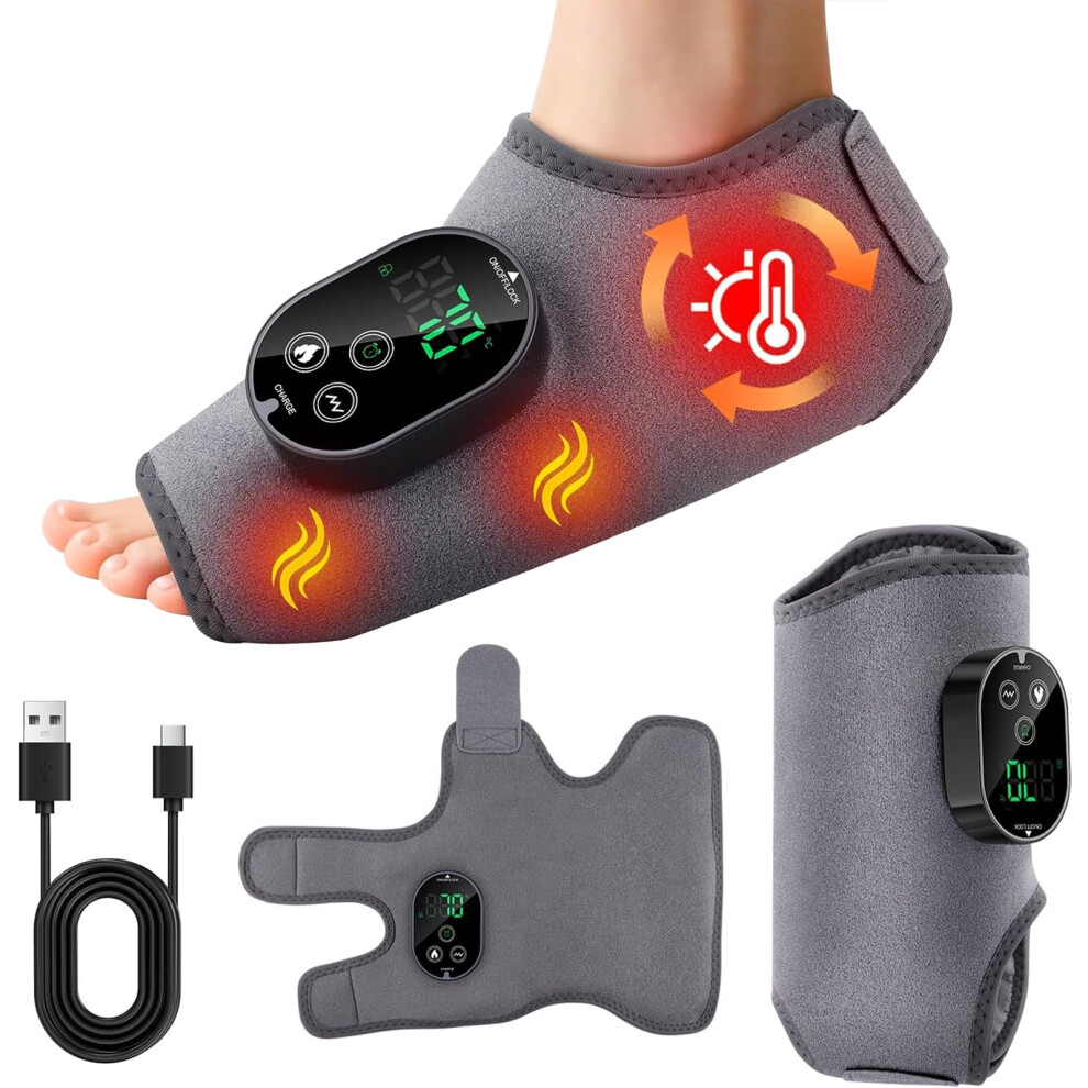 Runpeak Foot Massager With Heat And Vibration, Cordless Rechargeable