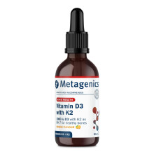 Metagenics - Vitamin D3 with K2 Liquid Drops - Bone Health & Immunity - Orange, 30ml