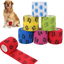 Heyu-Lotus 6 Rolls Pet Vet Wrap, Self Adhesive Cohesive Dog Bandage Non-Woven Elastic Bandage Tape Breathable Vet Wrap for Dog Pet Animals, 5cm x 4.5