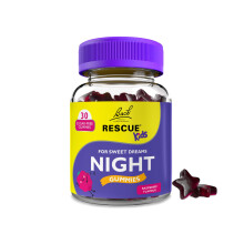RESCUE Kids Night Gummies Raspberry | Sugar Free Bedtime Support for Children | Bach Original Flower Essences | 30 Vegan Gummies