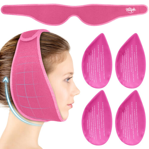 Hilph Wisdom Teeth Ice Pack Head Wrap, Jaw Ice Pack for Face Oral Surgery