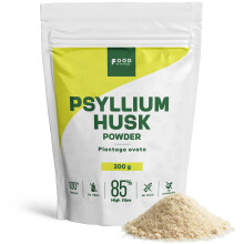 Psyllium Husk Powder 200 g - High Fibre (~85%), Unflavoured, for Baking, Cooking & Mixing - Vegan, Keto Friendly, Non-GMO, Plantago Ovata, Origin - I