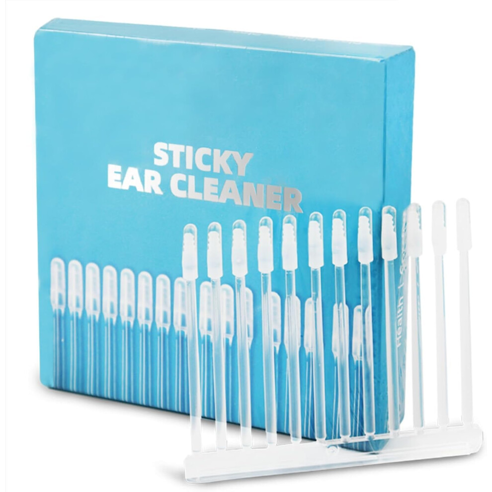 Crevice Sticky Ear Cleaner For Earwax Removal Â Reusable Ear Cleaning Tool With Adhesive Swabs And Sticky Cleaning Buds, Ear Wax Removal Kit, 24 Pcs