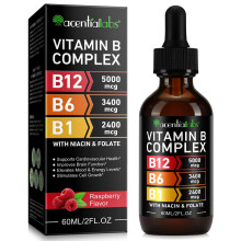 Vitamin B12 Liquid Drops with B6 – Sublingual Methylcobalamin B12