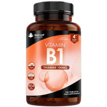 Vitamin B1 Thiamine Supplement 100mg (4 Months Value Supply) Thiamine Vitamin B1 High Strength – Heart Health, Healthy Nervous System, Immune Health
