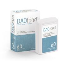 DR Healthcare - DAOfood - DAO Enzyme - Supports the Balance of Dietary Histamine and DAO - Dispenser with 60 Gastro-Resistant DAO Mini-Tablets
