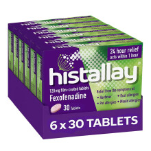 Histallay Hayfever & Allergy Relief Tablets, 180 Tablets, 120mg