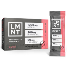 LMNT Electrolyte Drink Mix | Hydration Powder | Keto & Paleo | No Sugar, No Artificial Ingredients | Raspberry Salt | 30 Stick Packs