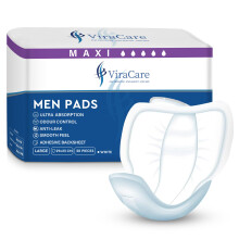 20 x Maxi Incontinence Pads Men | Adhesive Backsheet & Ultra Absorption | Mens Incontinence Pads | Pad for Men | Male Incontinence Pad | Size 29x23 c