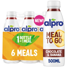 Alpro Meal To Go Chocolate Banana Flavour, Ready-To-Drink Meal Replacement Drink,