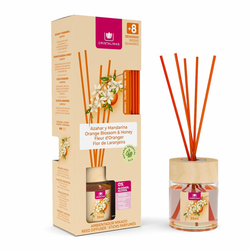 Cristalinas 35Ml Orange Blossom Air Fresheners For Home - Reed