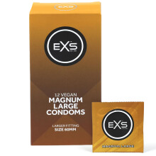 EXS Magnum Large Condoms (12 Pack) Premium Latex Large Condom for Men with Non-S