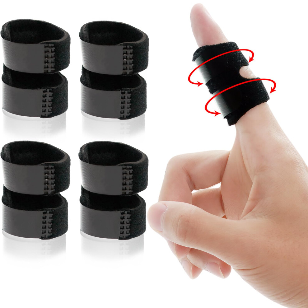 Hasny Finger Splint - 4Pcs Adjustable Thumb Splint Trigger Finger Splint For Arthritis Finger Support Immobilization Straightening Finger Brace Finge