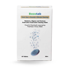 Boostab Cleaning Tablets – 60 Tablets 2 Months Supply - Sonic Spa Dual Action Ultrasonic Cleaning Tablets – Powerful Cleaning & Mint Freshness