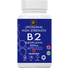 Vitamin B2 Riboflavin | 400mg Migraine Support 180 Capsules | 6 Months Supply |