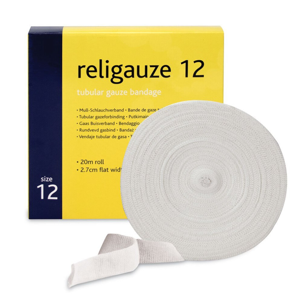 Reliance Medical Religrip Band Aid Tubular Gauze - Cotton Retention Bandage, Secure Wound Dressing For Bandaging Fingers And Toes, Size 2.7 Cm Width