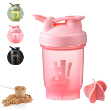Protein Shaker Bottle 350ml with Mixing Ball BPA-Free Meal Replacement Shaker CupsLeakproof Flip On Lid Dishwasher Safe Gym Bottles for Men & Women G