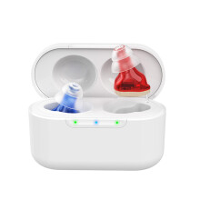 Clarity CIC Rechargeable Personal Sound Amplifier for Adults & Seniors | Invisible Discreet In-Ear Sound Amplifier with Noise Reduction & Charging Ca