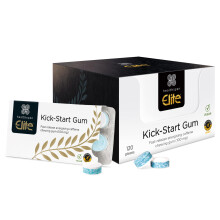 Healthspan Elite Caffeine Chewing Gum | 100mg Fast-Release Caffeine | All Blacks Official Partner | Informed Sport Accredited | Energy | Mint Flavour