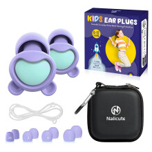 Kids Ear Plugs (6+yrs), Reusable Everyday Noise Reduction Earplugs for Focus, Travel, Socializing, Concerts, Events, Sensitivity, School, Playtime –