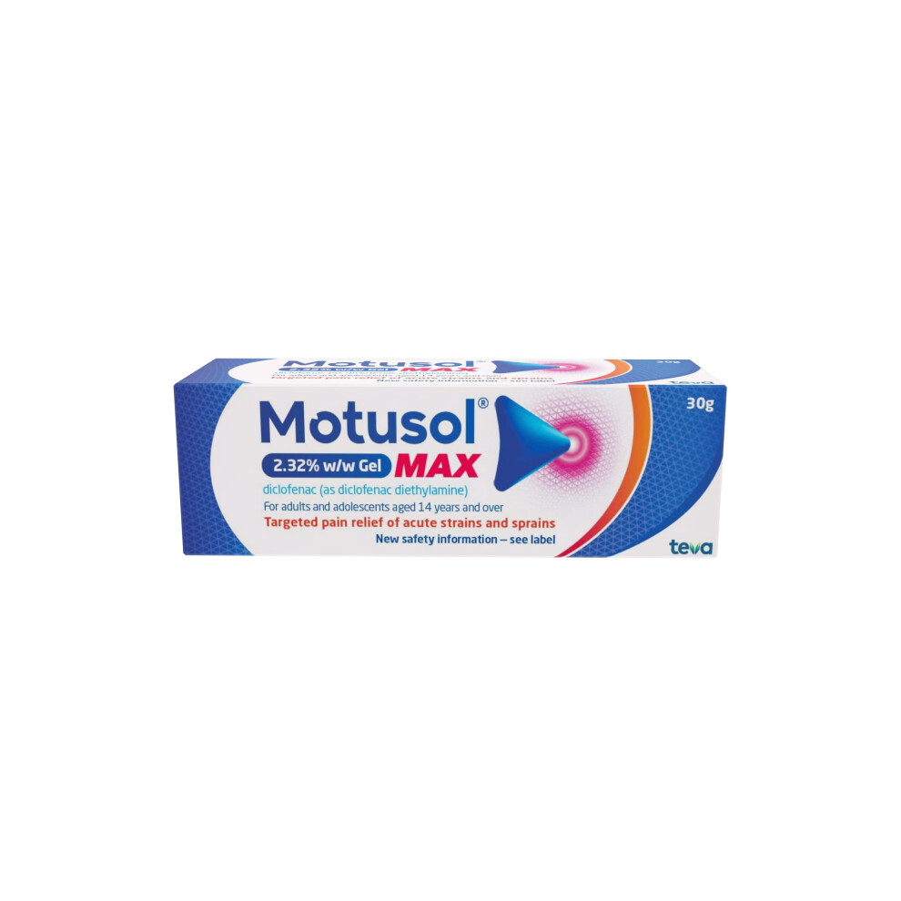Motusol Max 2.32% W/W Gel 30G Â Targeted Pain Relief Of Joints & Muscles In Acute Strains & Sprains