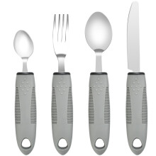 Extra Wide Handles Easy Grip Cutlery Set of 4 Disability Aids,Chunky