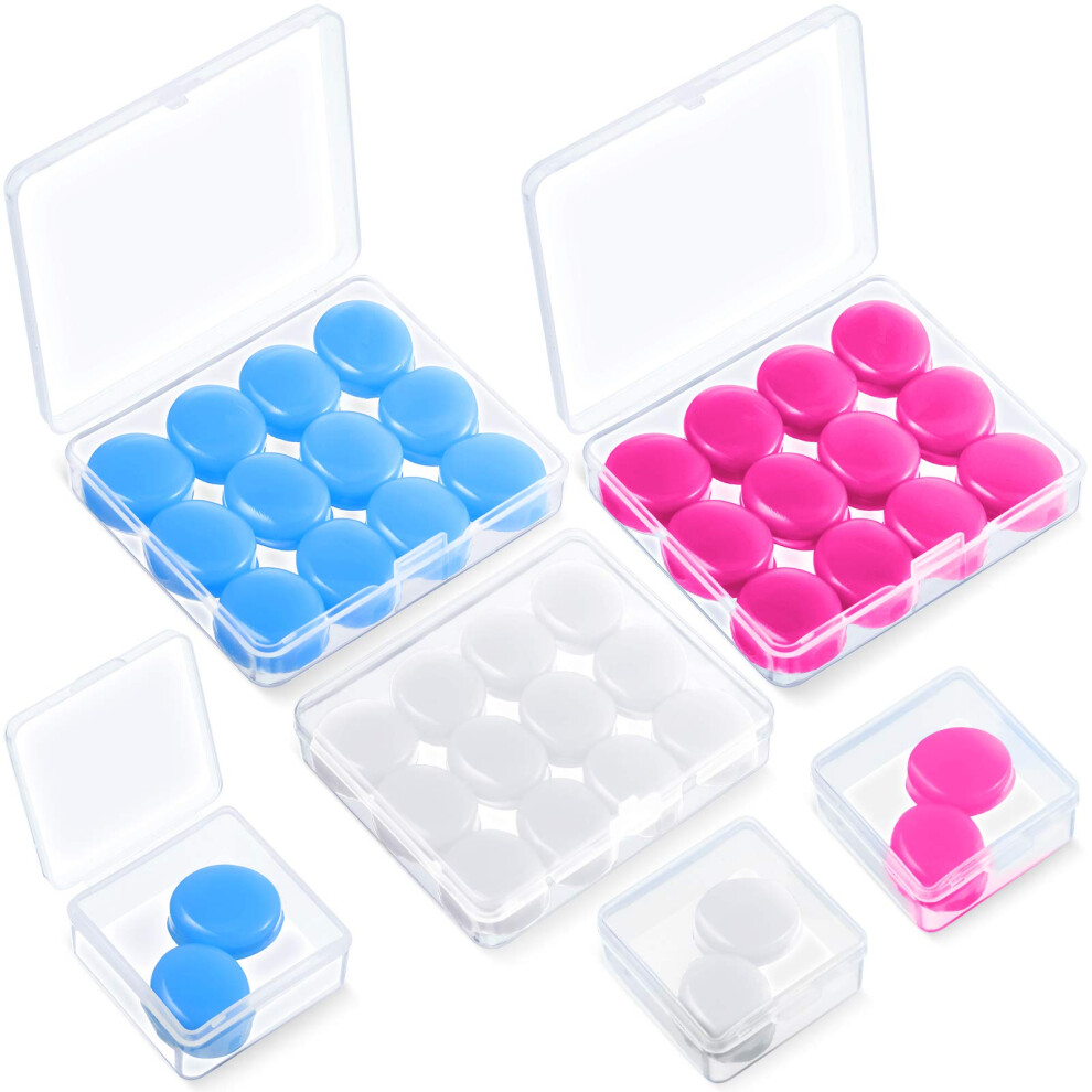 Frienda 21 Pairs Ear Plugs For Sleeping Soft Reusable Moldable Silicone Earplugs Noise Cancelling Earplugs Sound Blocking Ear Plugs With Case For Swimming, C