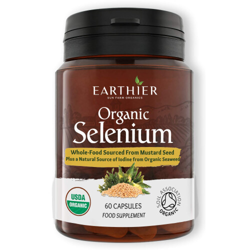 Organic Selenium 200mcg Plus Iodine and Silica - Selenium contributes to Normal