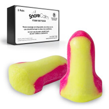 BSSAA Snore Calm Foam Ear Plugs for Sleeping | 5 Pairs of 35 dB Soft Noise Cance