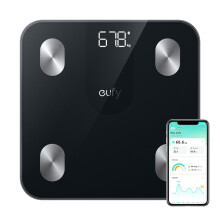 eufy Weighing Scales for Body Weight, Digital Bathroom Scales with Bluetooth, Body Fat Scales, 12 Measurements, Weight/Body Fat/BMI, Fitness Body Com