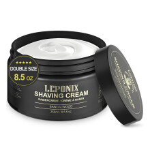 Shaving Cream - 250g - Shaving Cream for men - Rich Lather for a Protective, Smooth & Moisturizing Shave Experience - Sandalwood Scent- Mens Gift Set