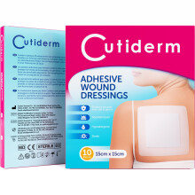 Cutiderm Adhesive Wound Dressing 15cm x 15cm - Pack of 10
