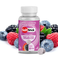 SaltStick FastChews Electrolytes - 60 Chewable Electrolyte Tablets - Salt Tablet