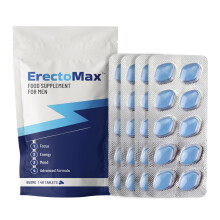 Erectomax | 40 Tablets | Fast Effect 100% Herbal Food Supplement | Fast Acting