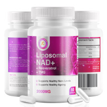 Pure NAD + Trans-Resveratrol + TMG | 2000mg | 3-in-1 Advanced Formula | NAD Resveratrol TMG Supplement | Boost NAD+ | Immune & Energy Support, Skin &